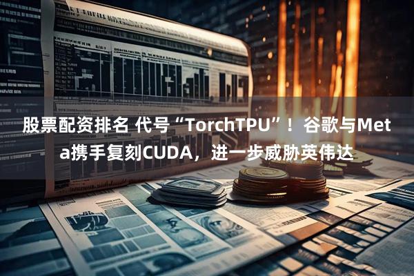 股票配资排名 代号“TorchTPU”！谷歌与Meta携手复刻CUDA，进一步威胁英伟达